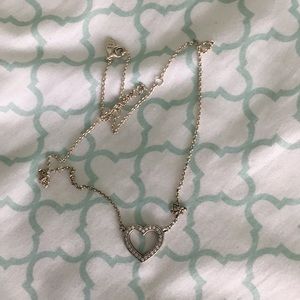 Pandora sterling silver heart necklace